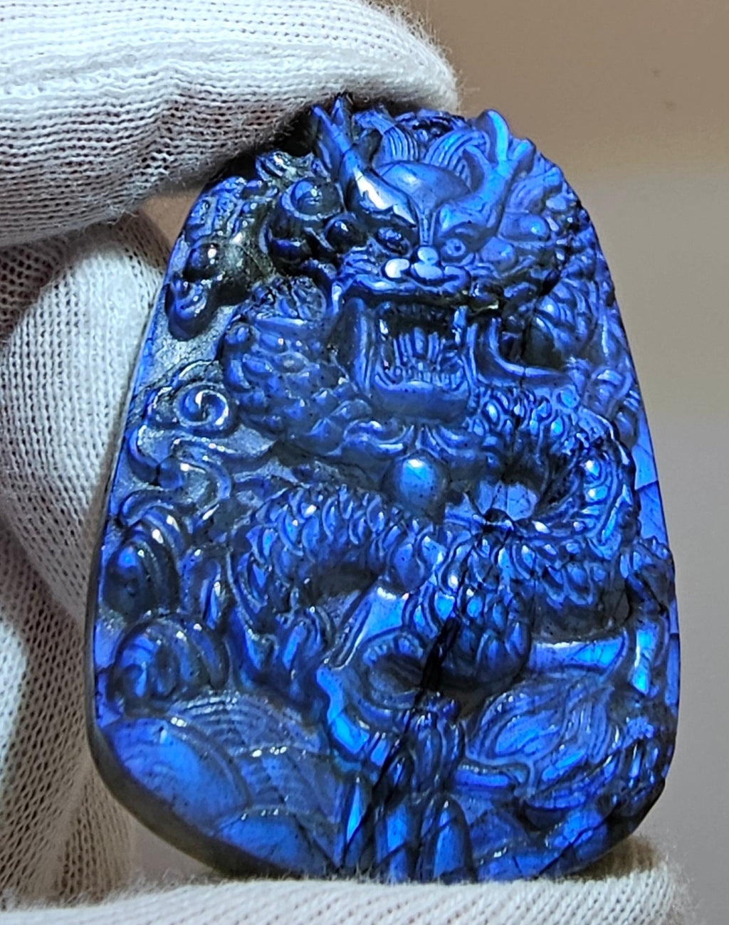 Labradorite carved Dragon