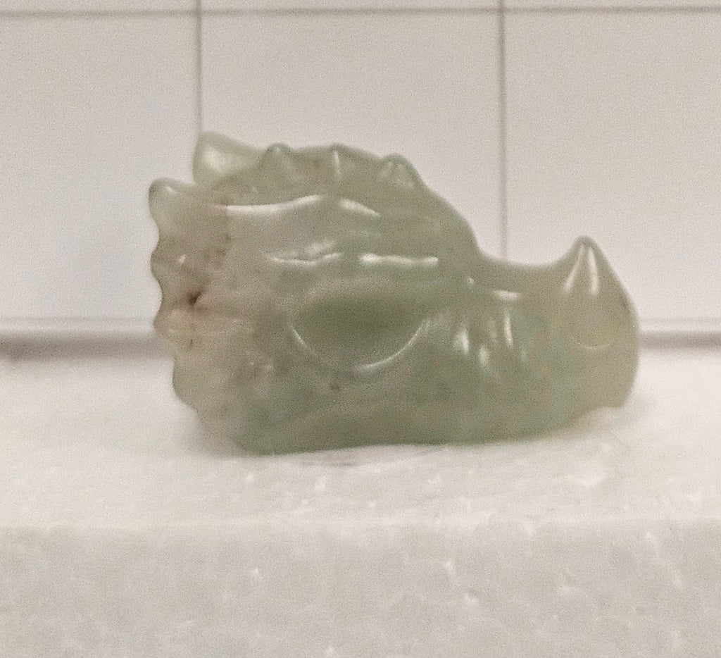 Aventurine Dragon Skull