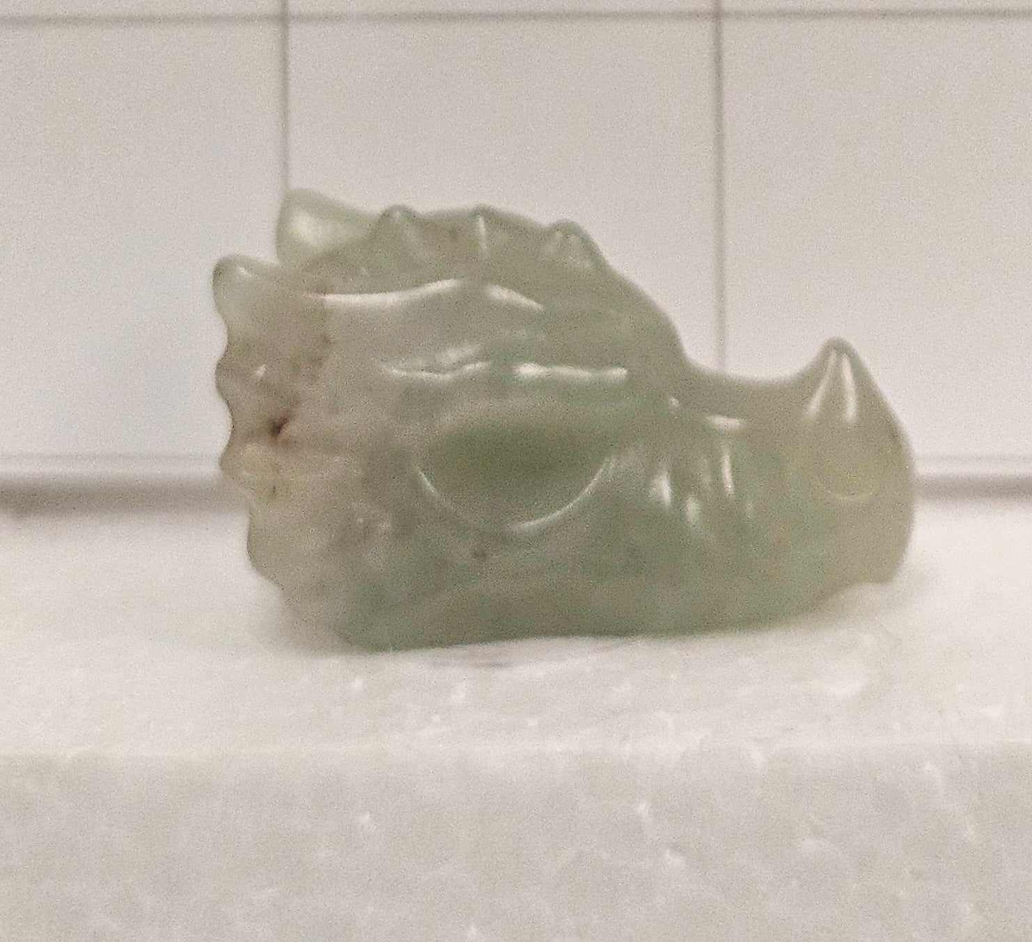 Aventurine Dragon Skull