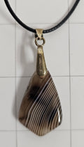 Onyx Tuxedo Agate Necklace