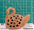 Soapstone mama Swan with her baby inside