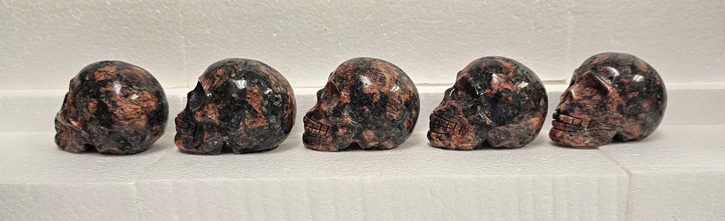 Mahogany Obsidian Skulls