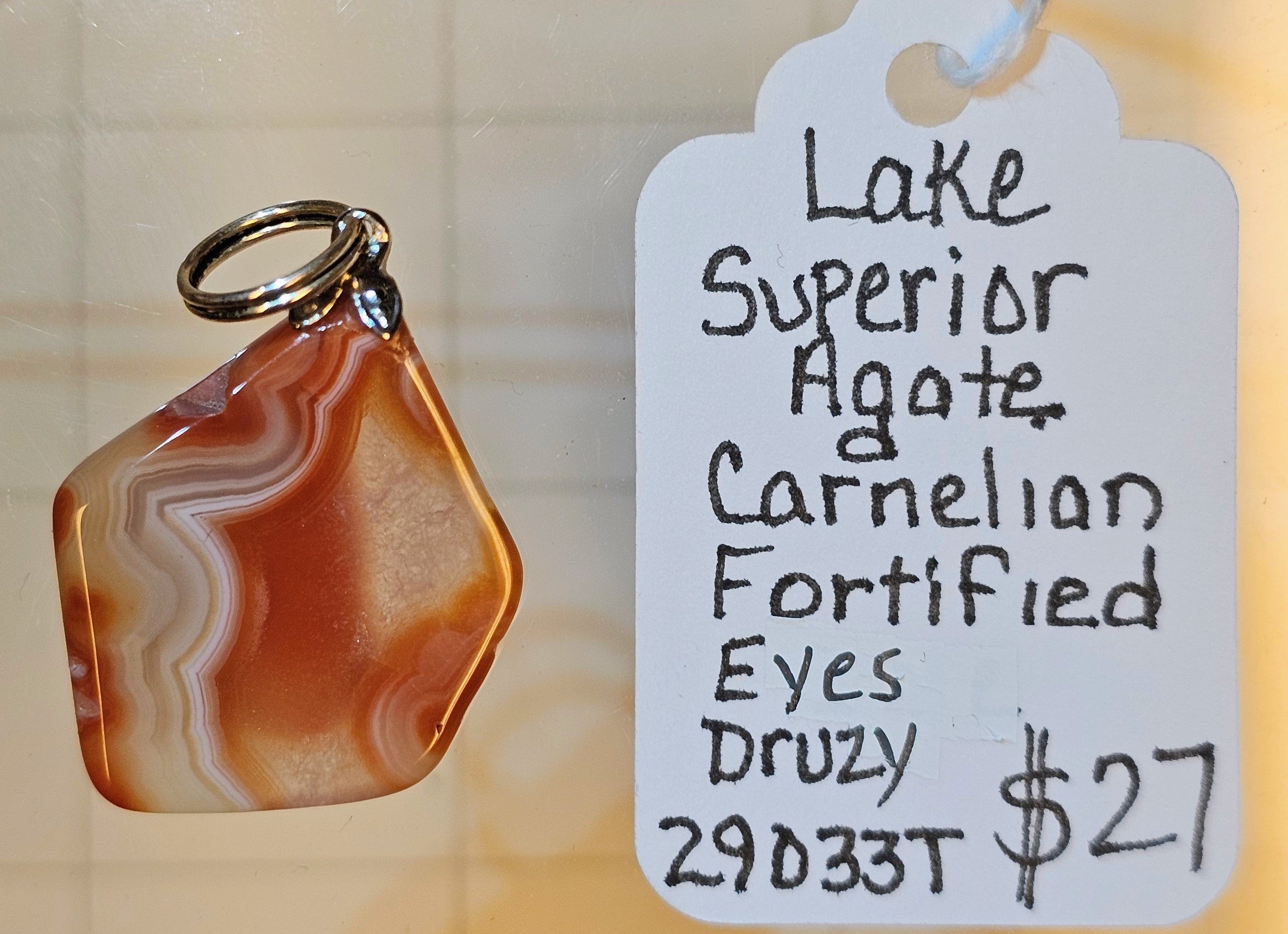 Lake Superior Agate Pendant