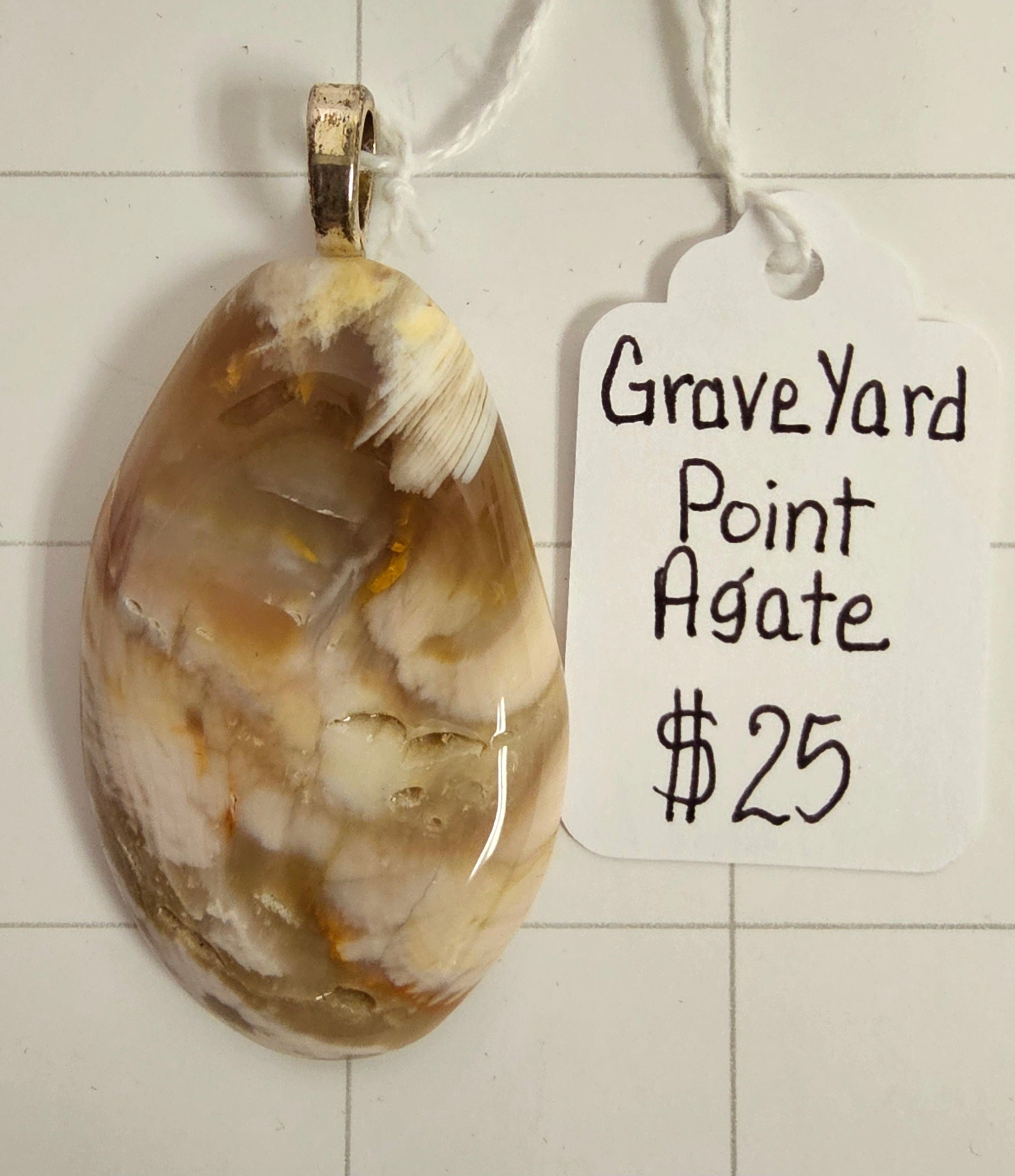 Graveyard Point Agate Pendant