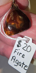 Fire Agate Pendant