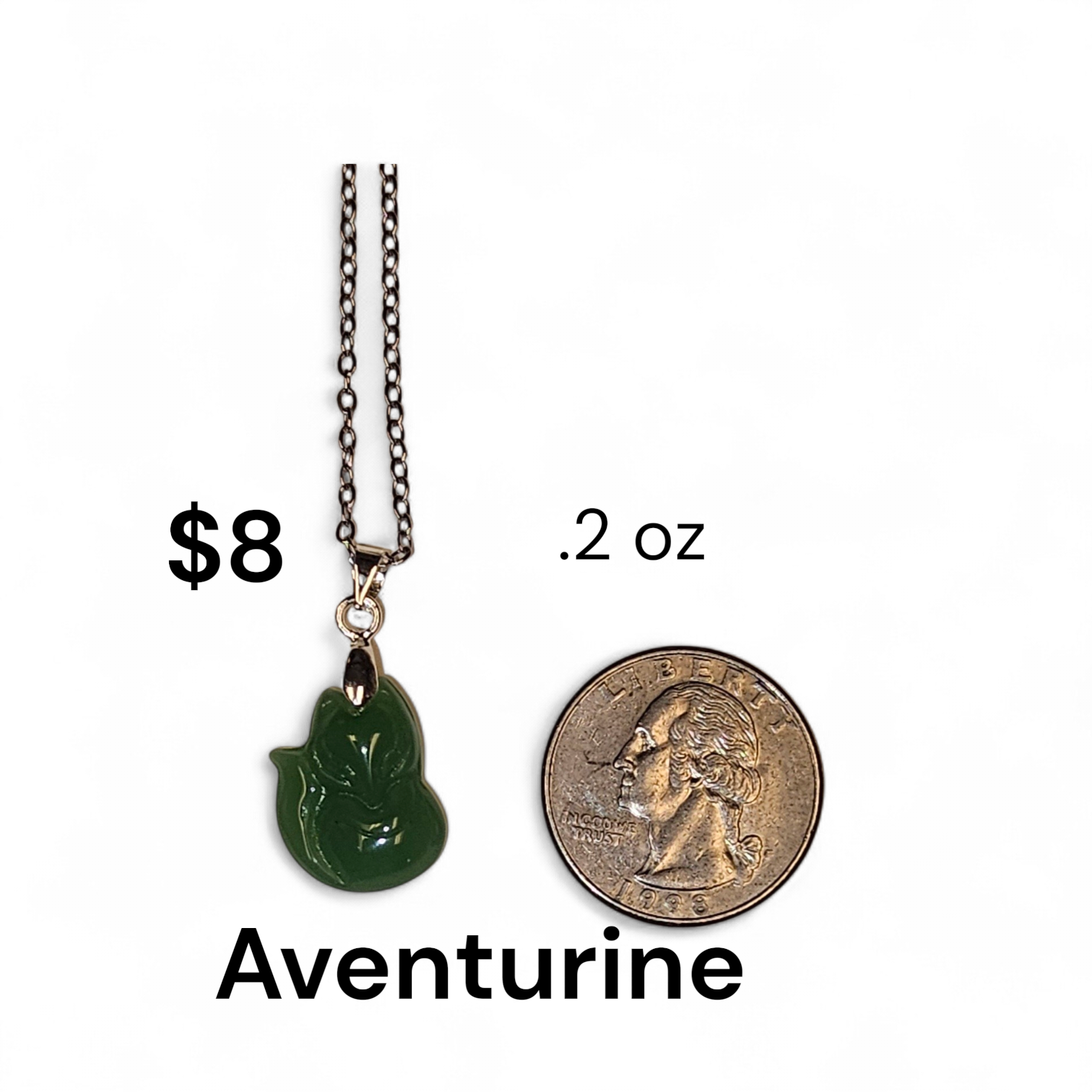 Aventurine Kitty Necklace