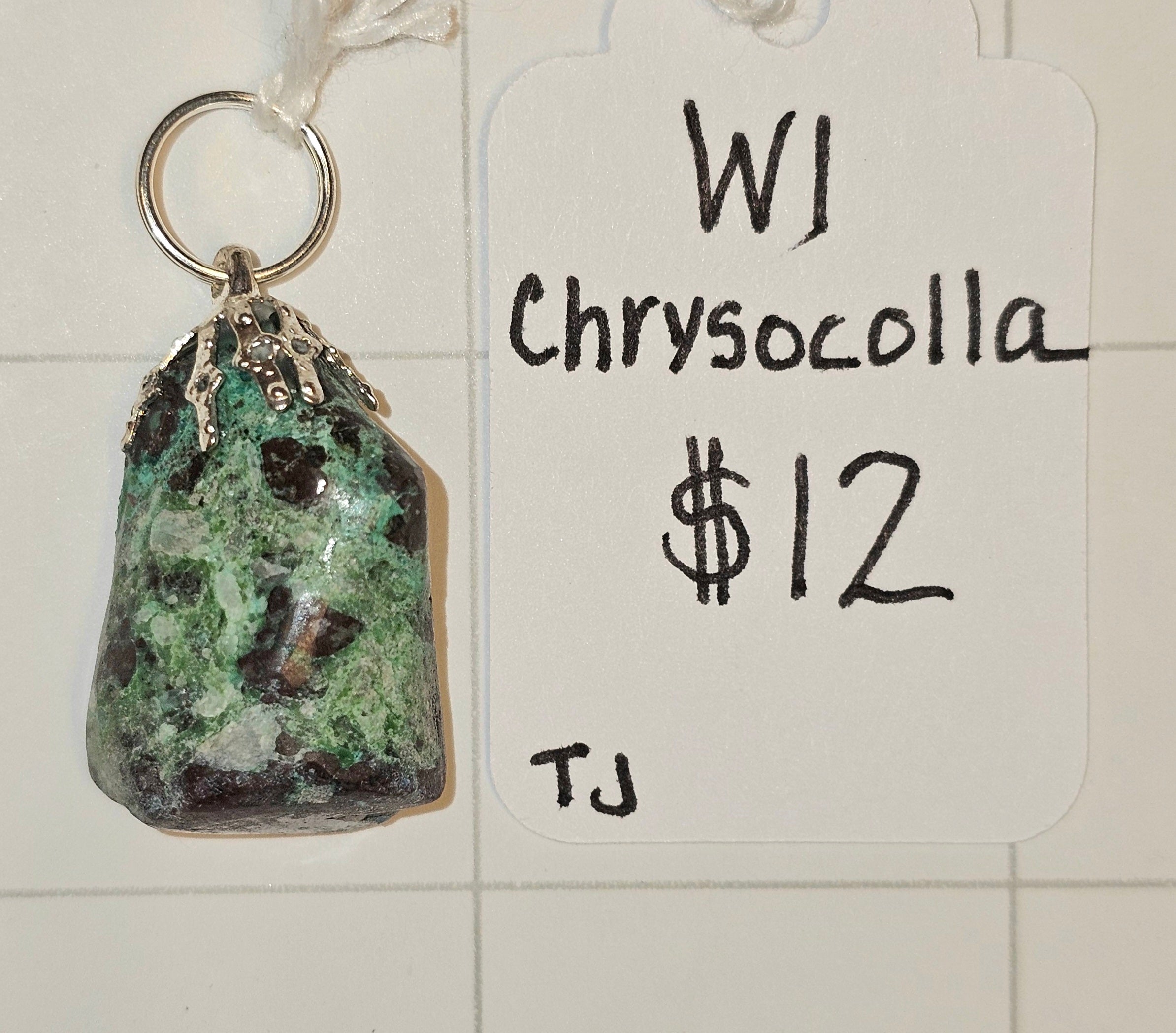 Chrysocolla pendant