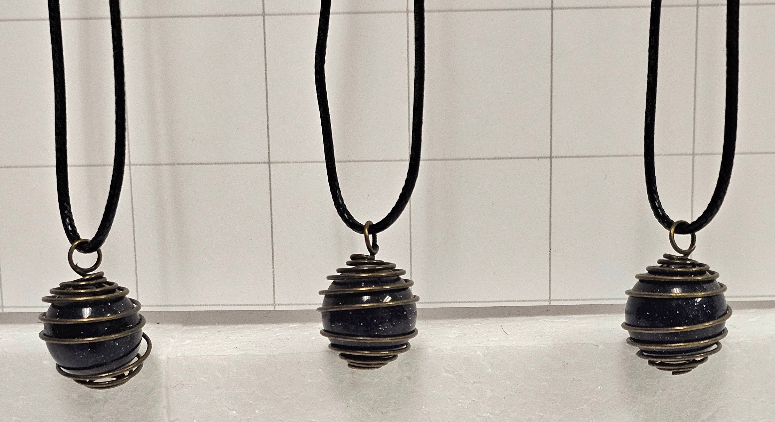 Blue Goldstone Necklace