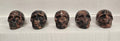 Mahogany Obsidian Skulls