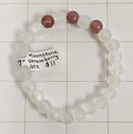 Moonstone & Strawberry Quartz Bracelet