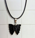 Obsidian Butterfly Necklace