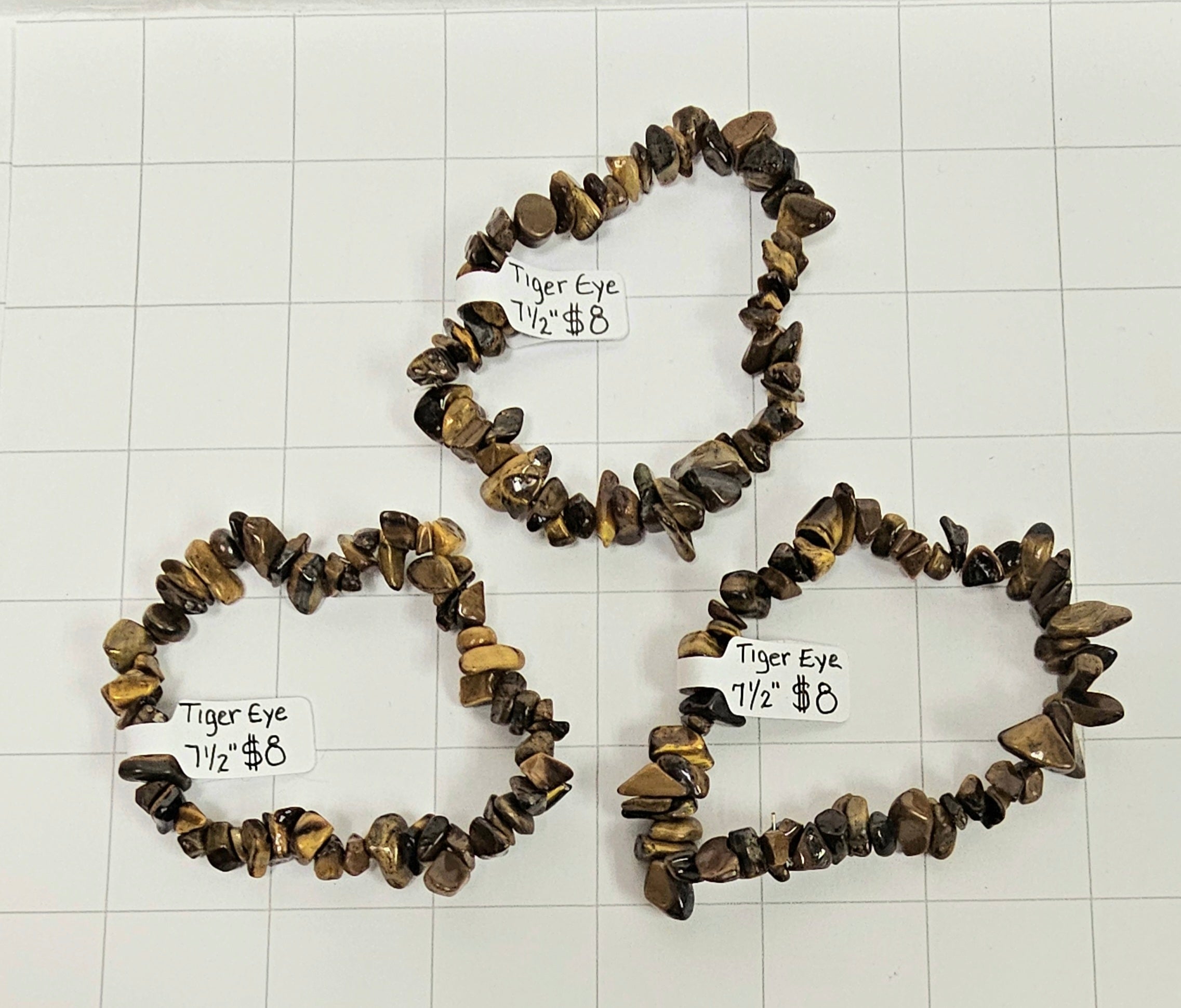 Tiger's Eye chip Bracelets
