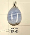 Blue Lace Agate Pendant