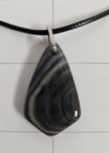 Onyx Tuxedo Agate Necklace
