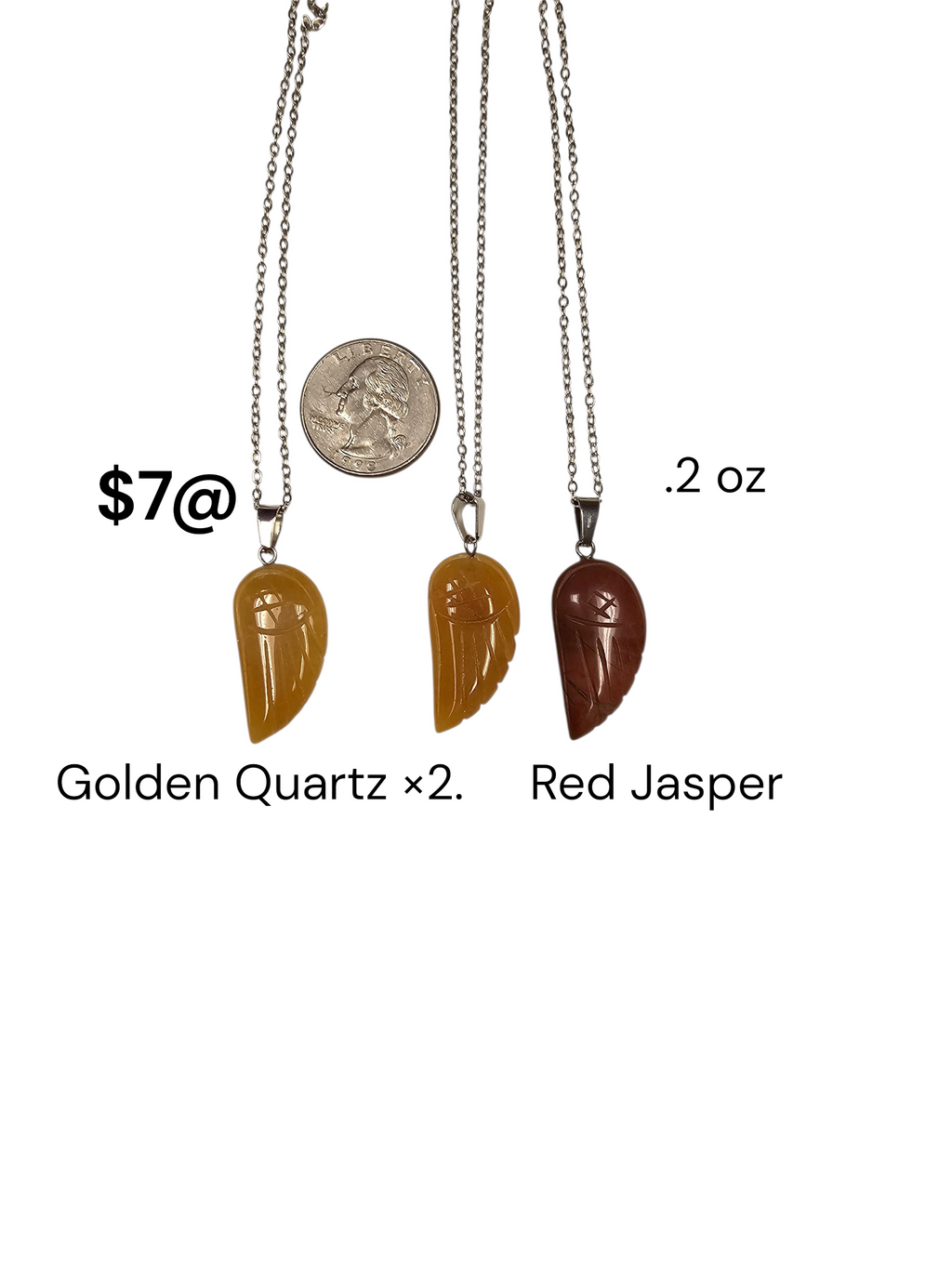 Stone Wing Necklaces