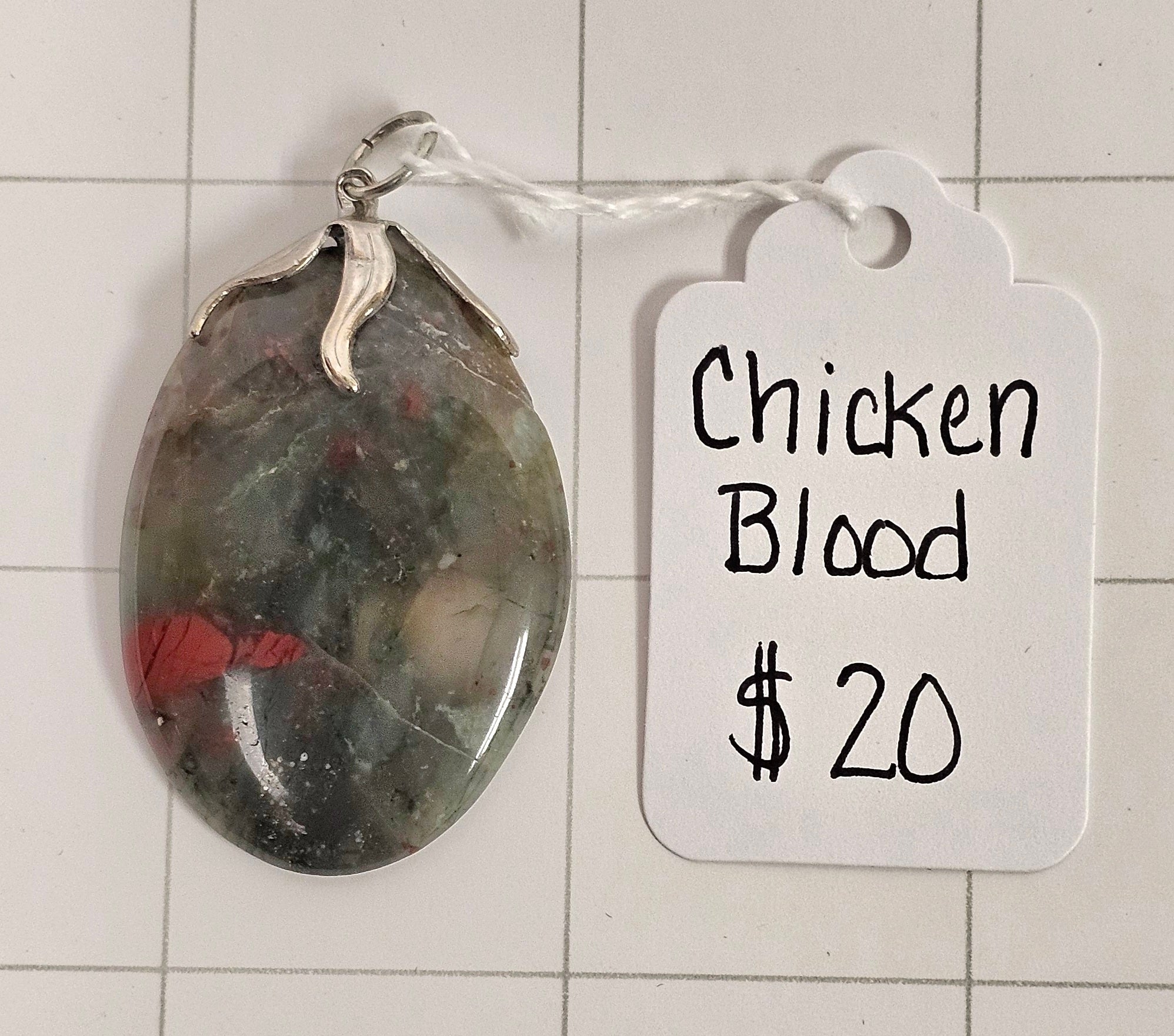 African Chicken Blood Pendant