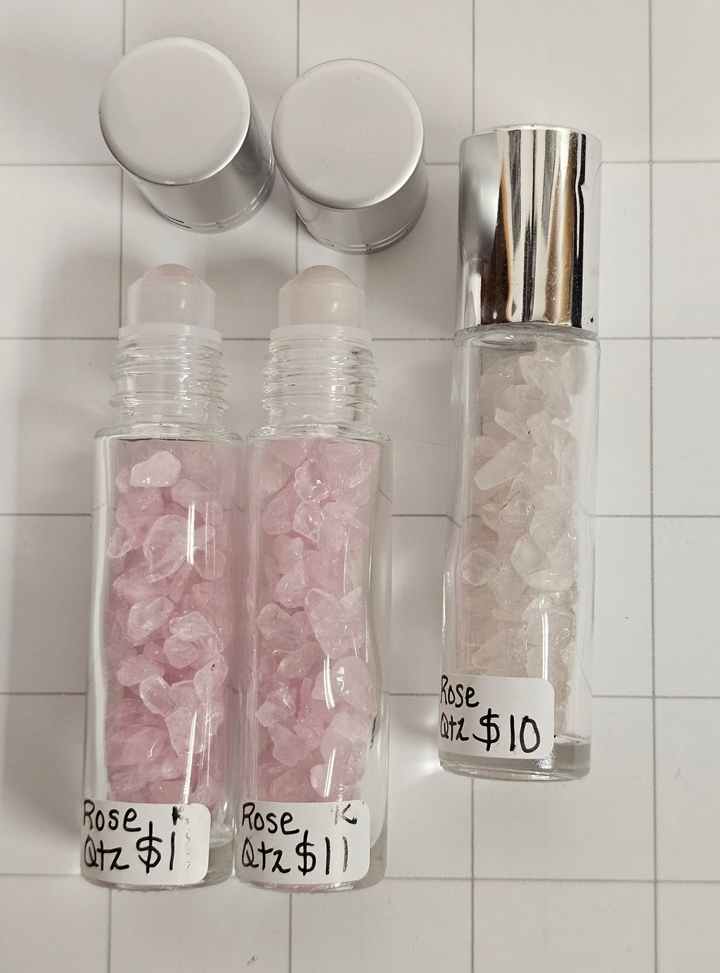 Rose Quartz in Roller Bottle