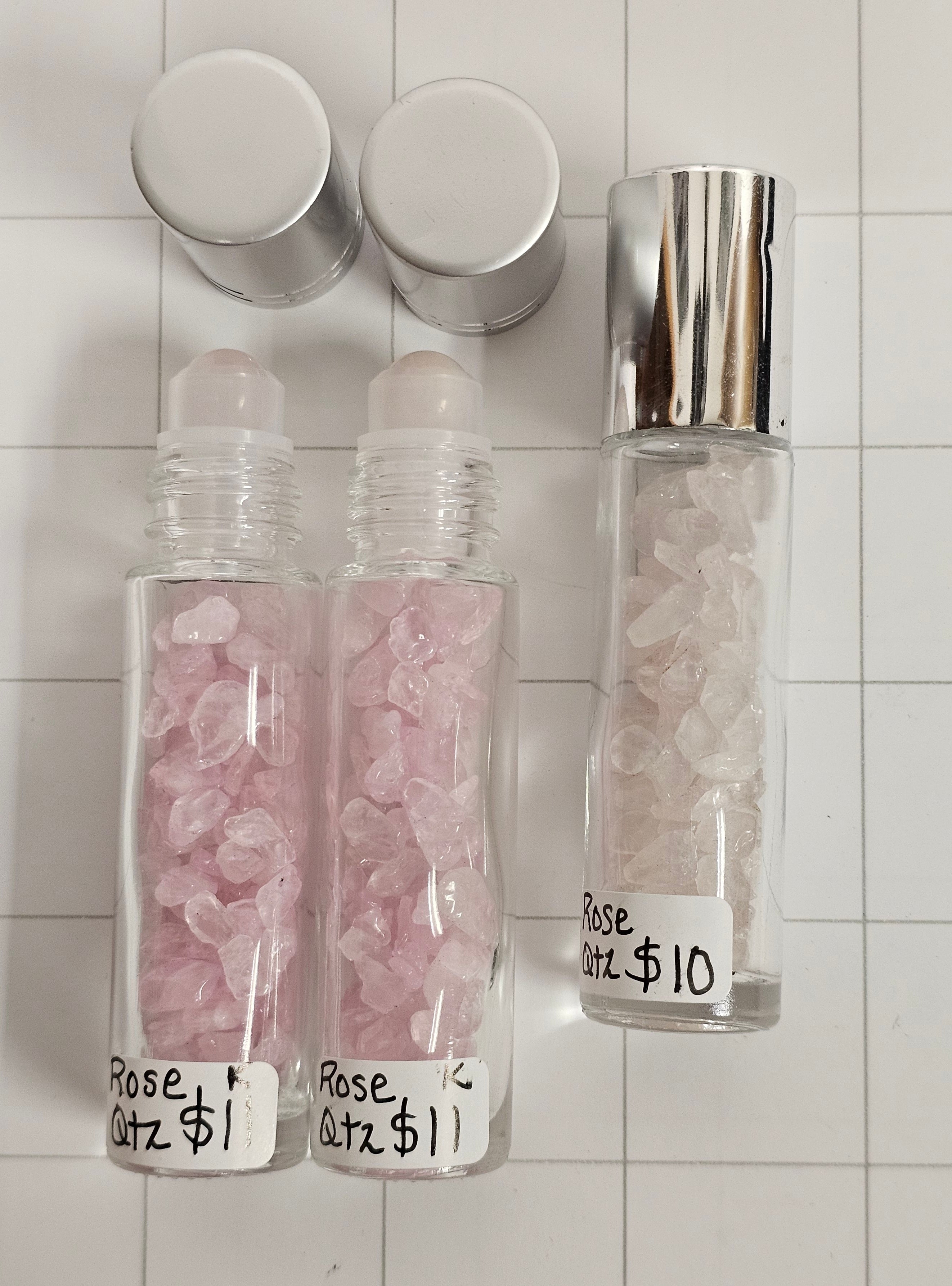 Rose Quartz in Roller Bottle