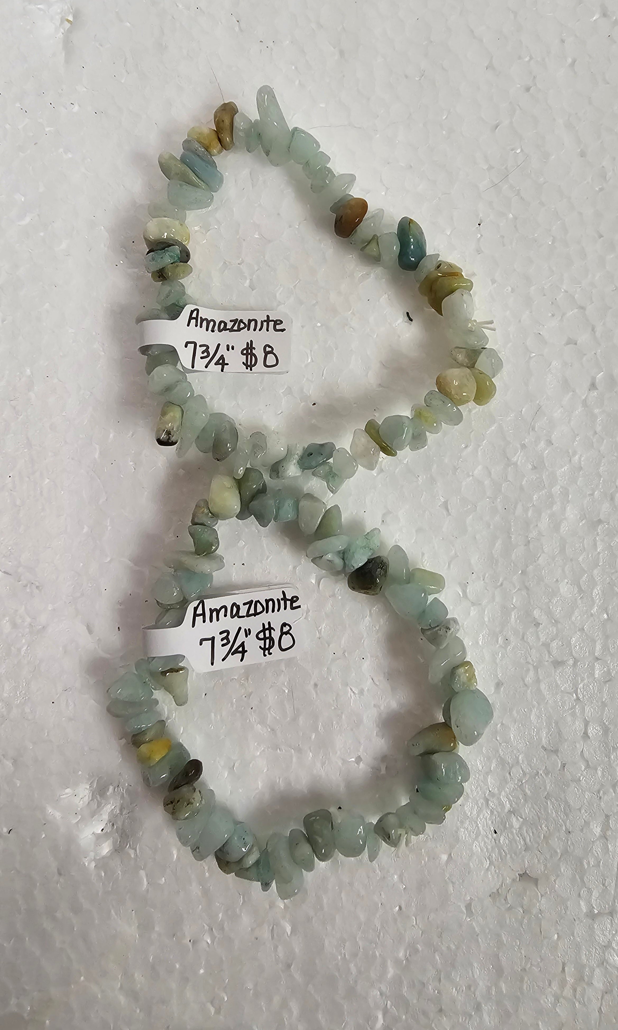 Amazonite Chip bead Bracelets