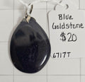 Blue Goldstone Pendant