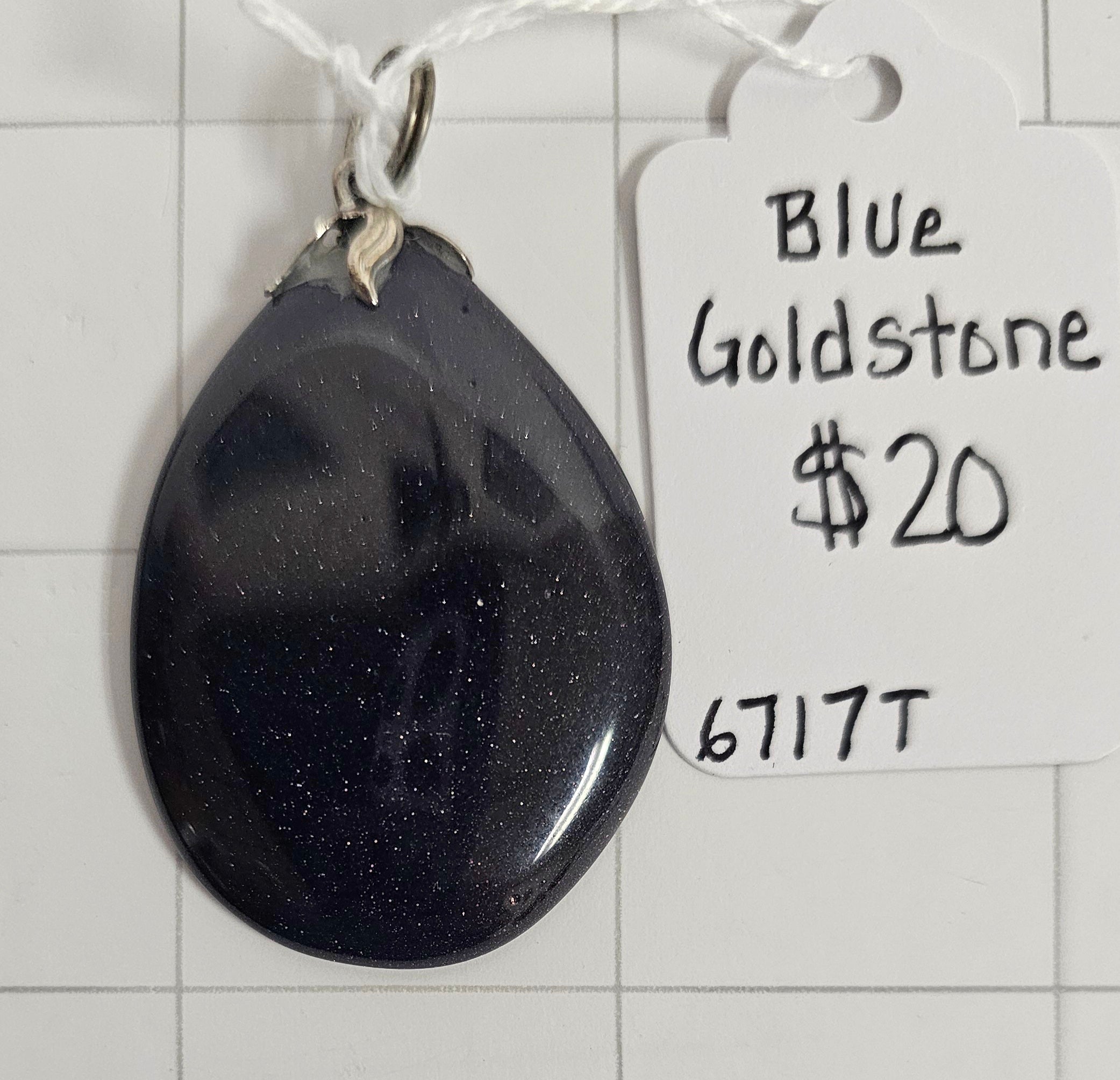 Blue Goldstone Pendant