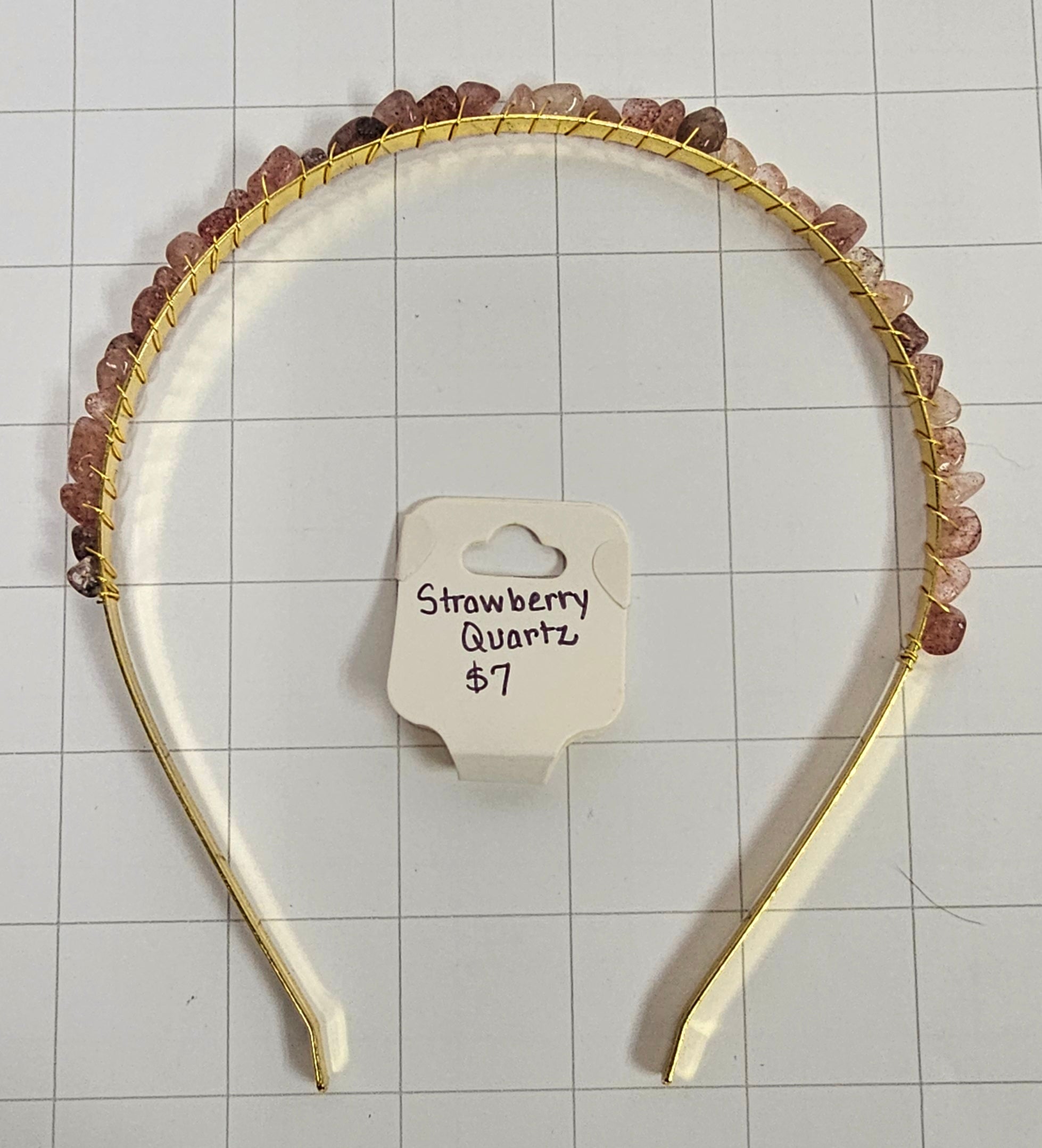 Strawberry Quartz Headband