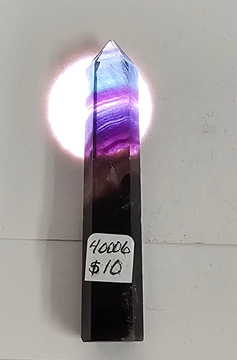 Fluorite obelisk