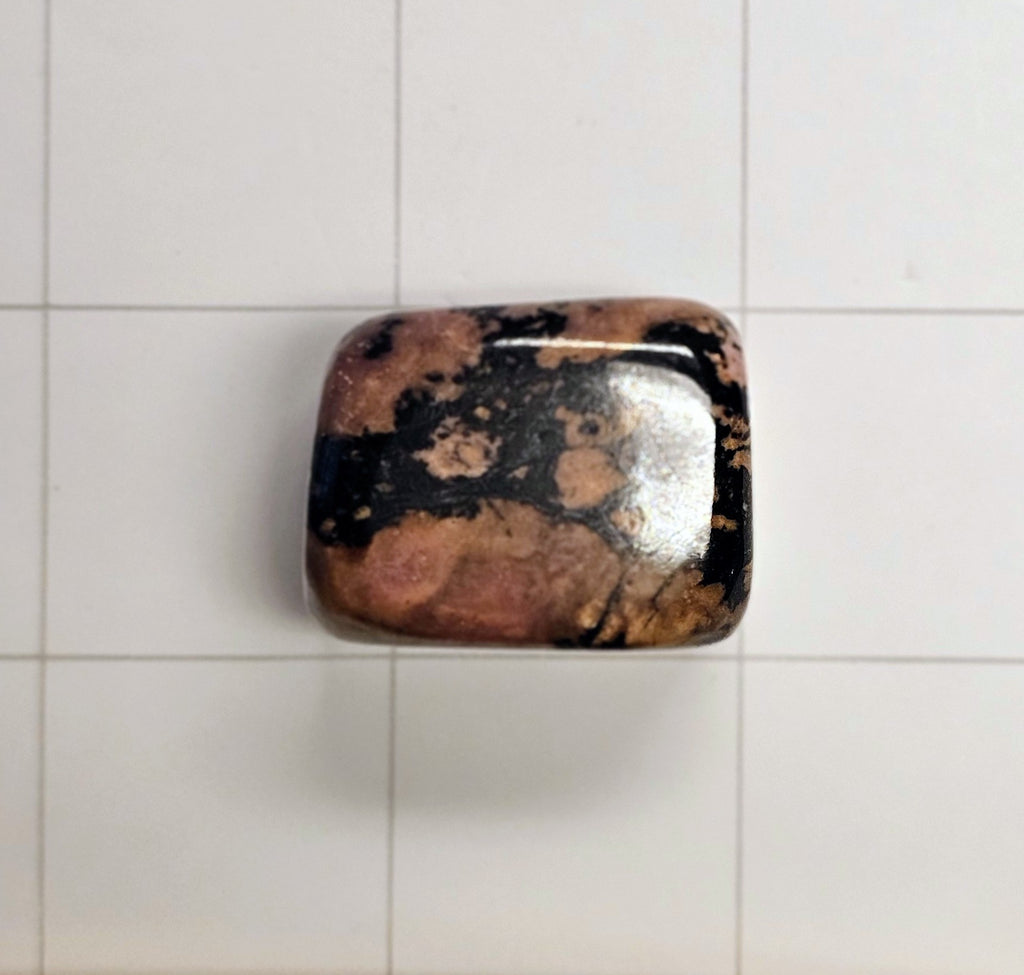 Rhodonite cube