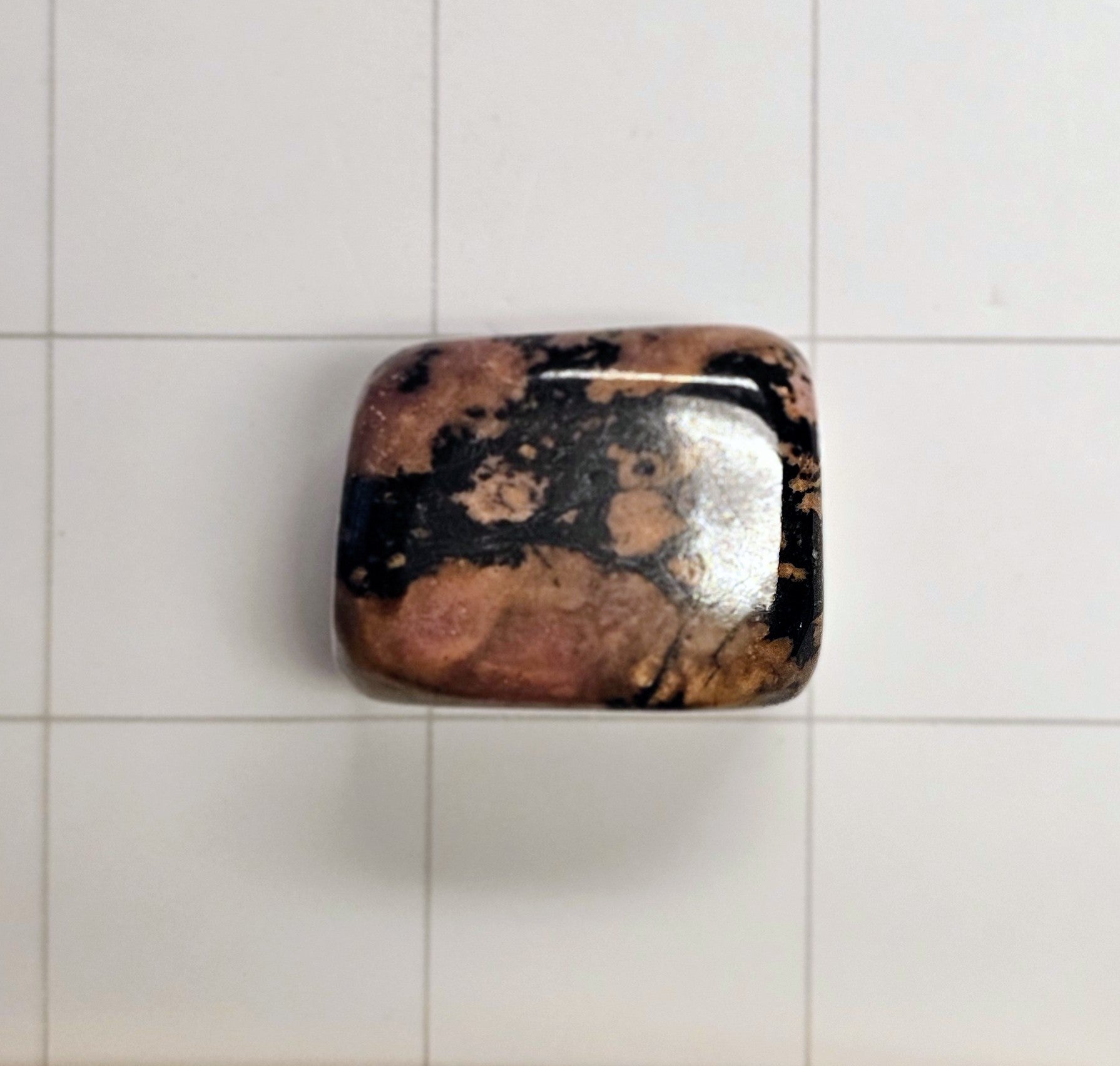 Rhodonite cube