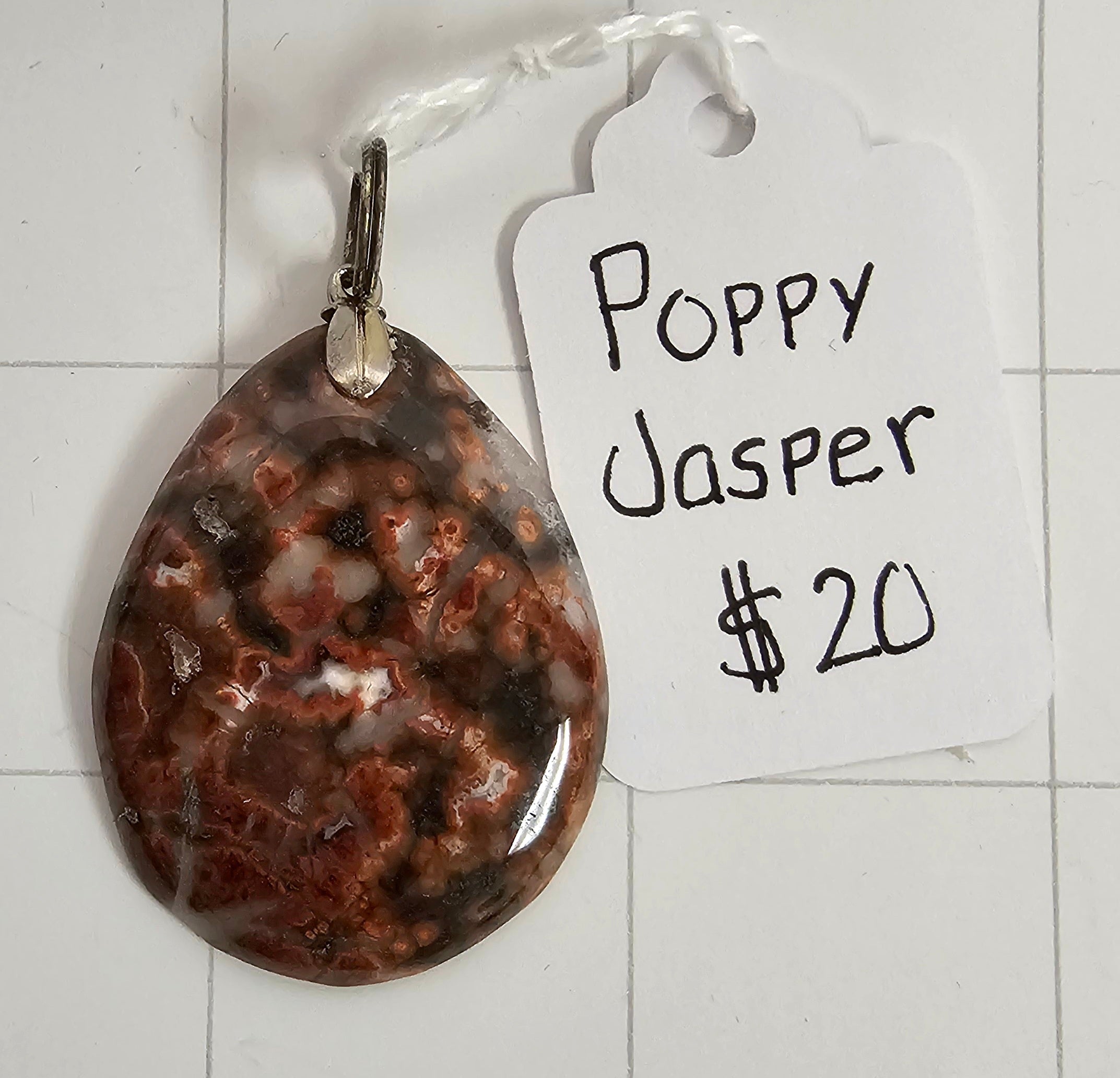 Poppy Jasper pendant