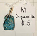 Chrysocolla pendant