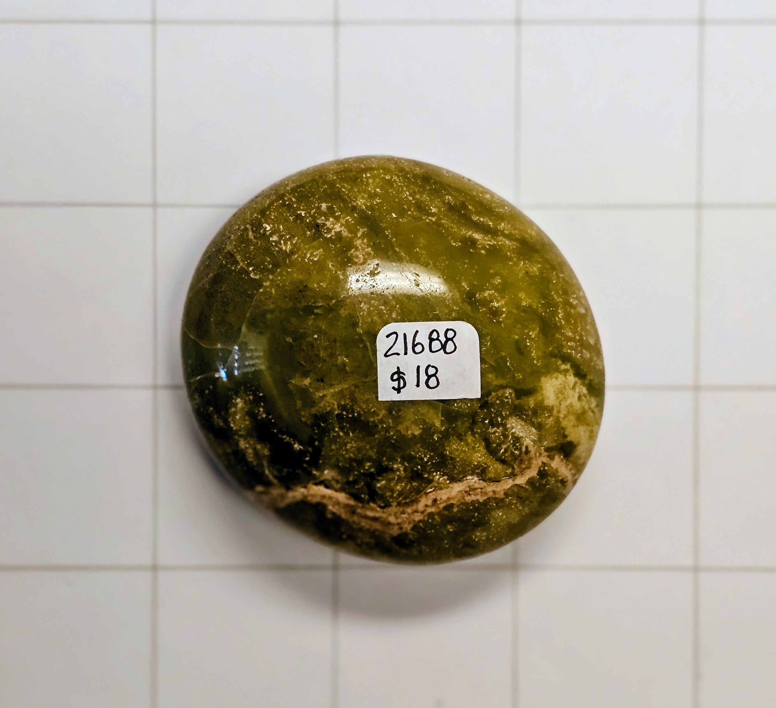 Green Opal Palm Stone