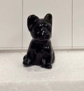 Obsidian carved Puppy