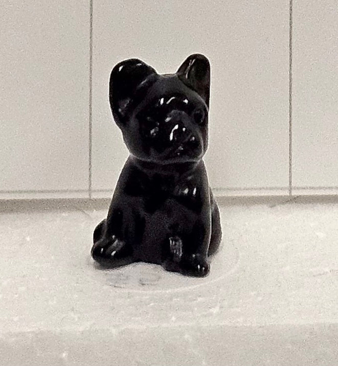 Obsidian carved Puppy