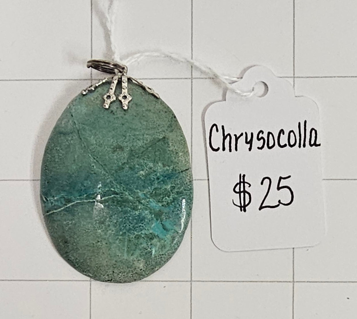 Chrysocolla pendant