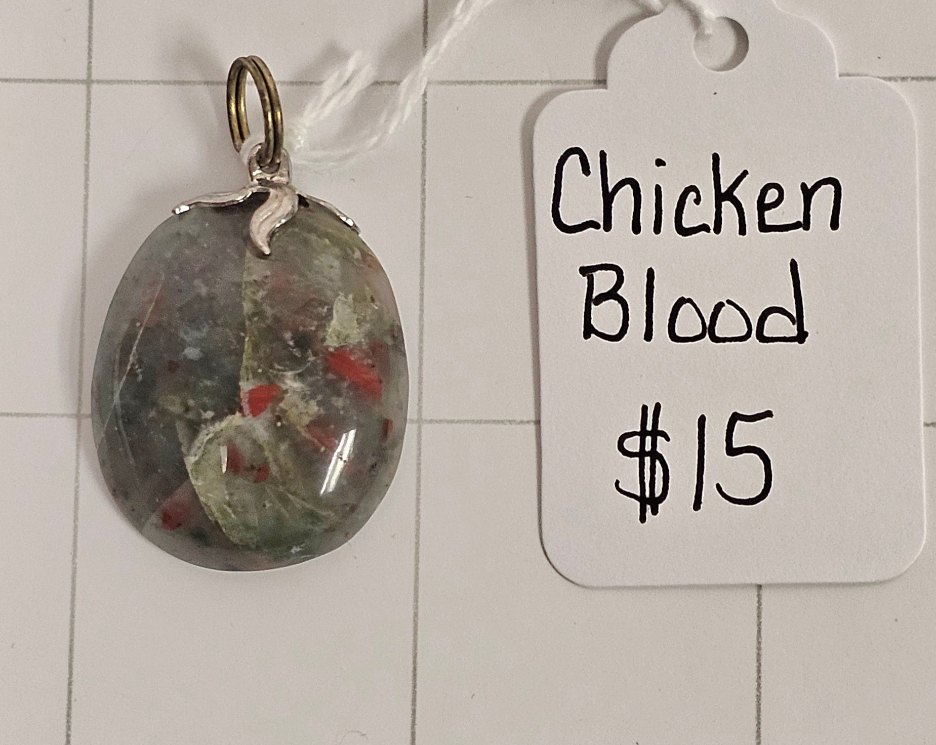 African Chicken Blood Pendant