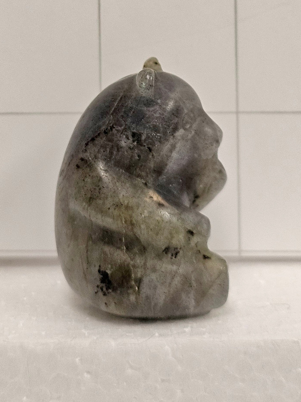 Labradorite carved Bear