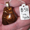 Fire Agate Pendant