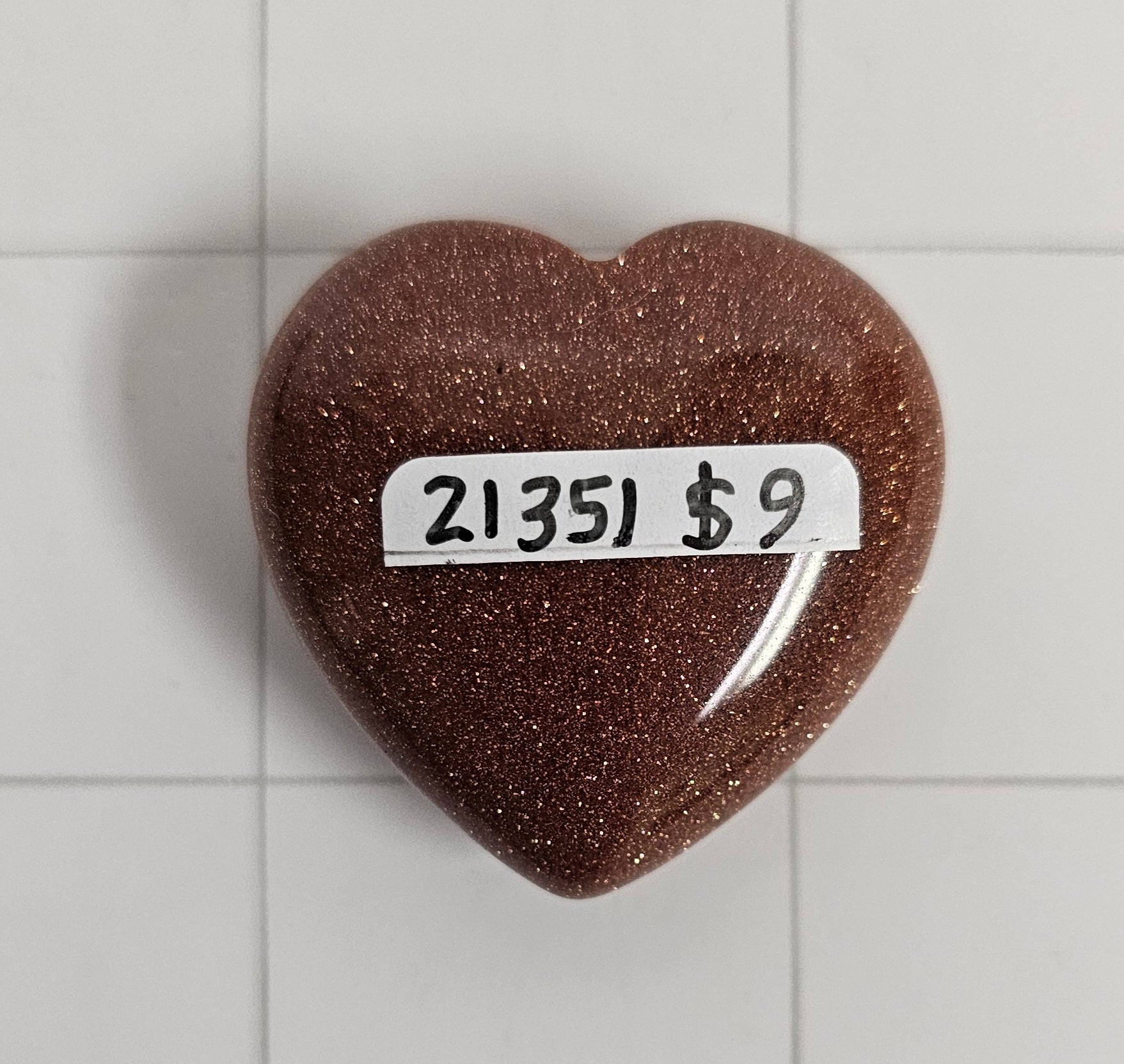 1⅛" Goldstone Heart
