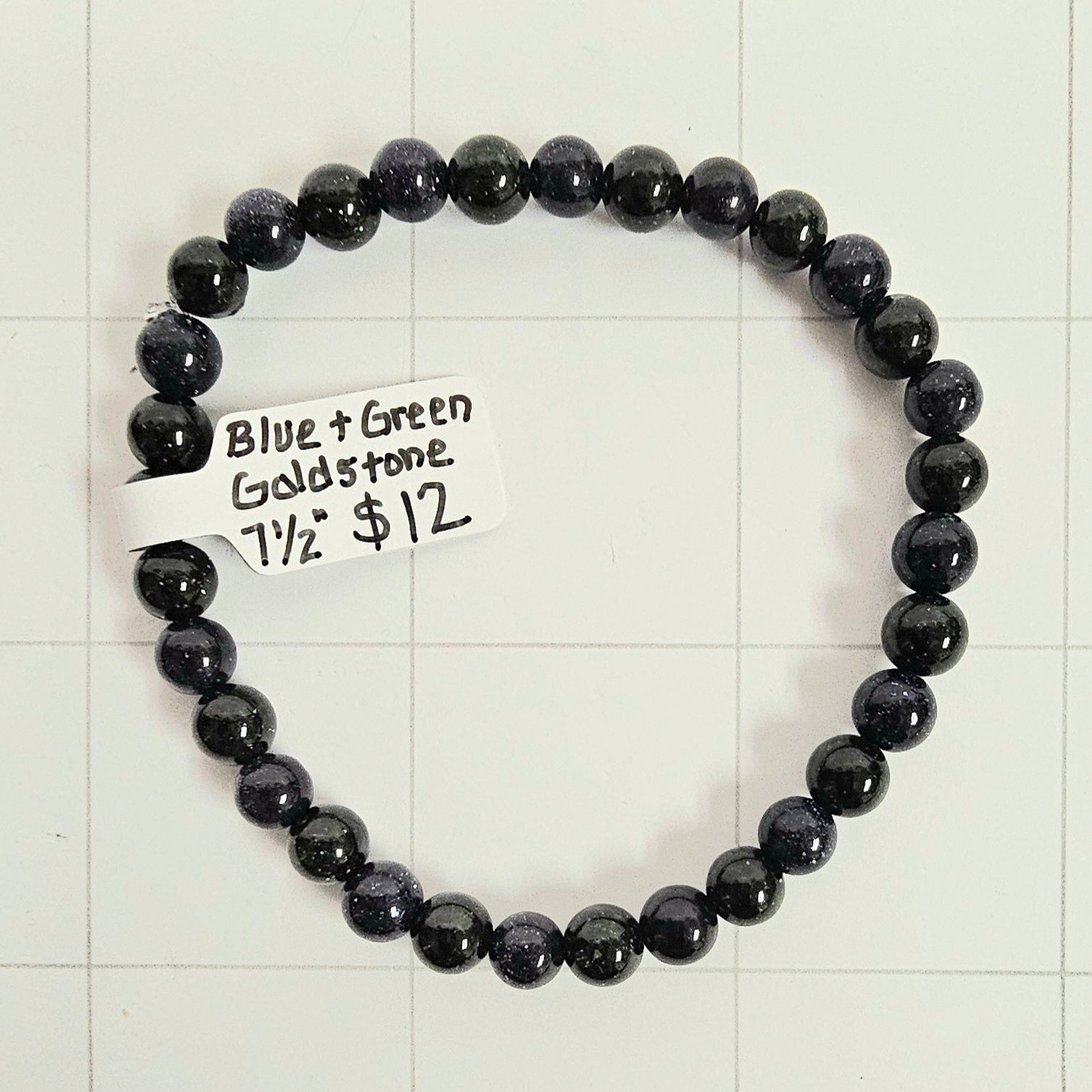 Blue & Green Goldstone Bracelet