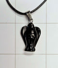 Obsidian Angel Necklace