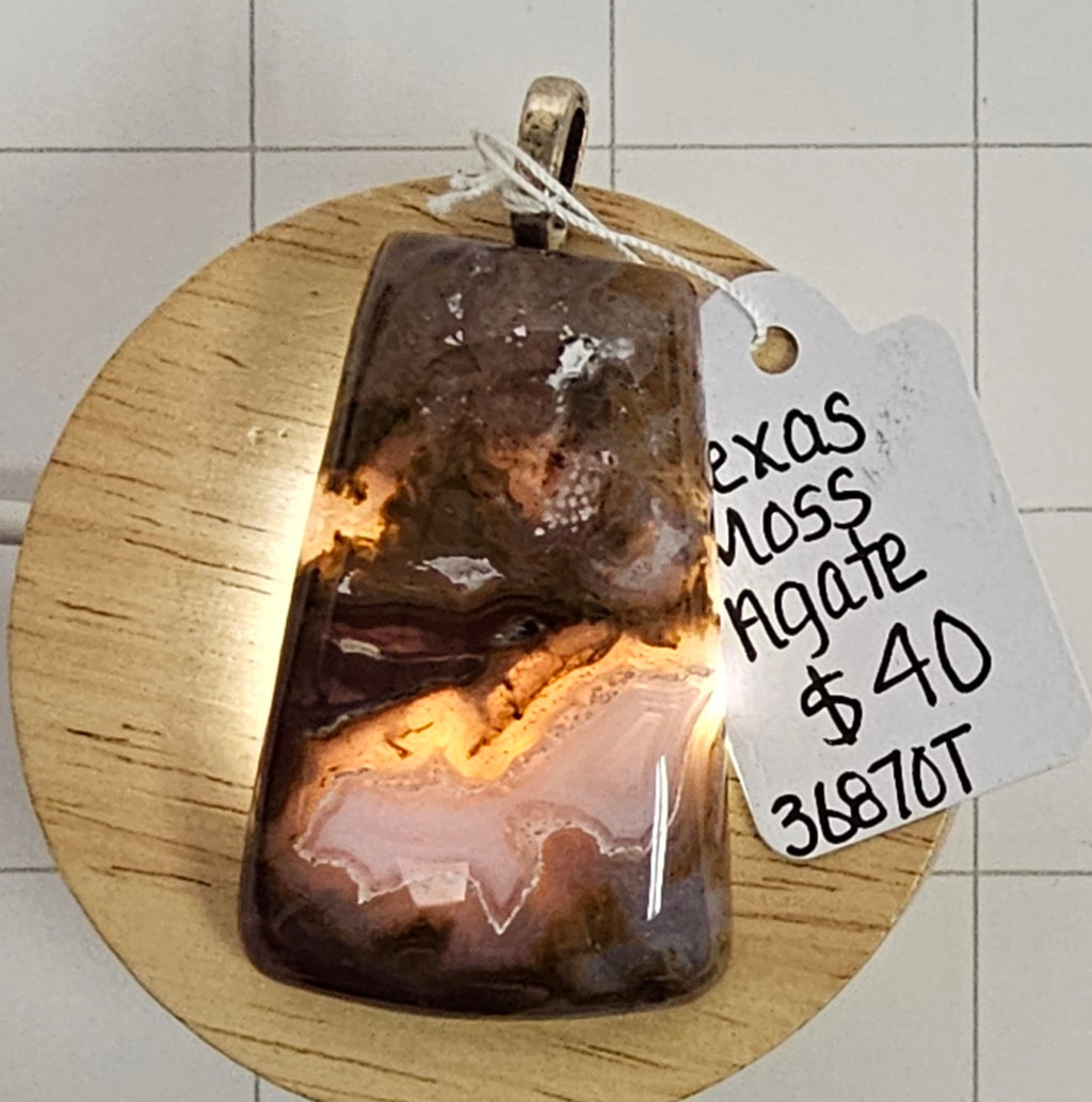 Texas Moss Agate Pendant
