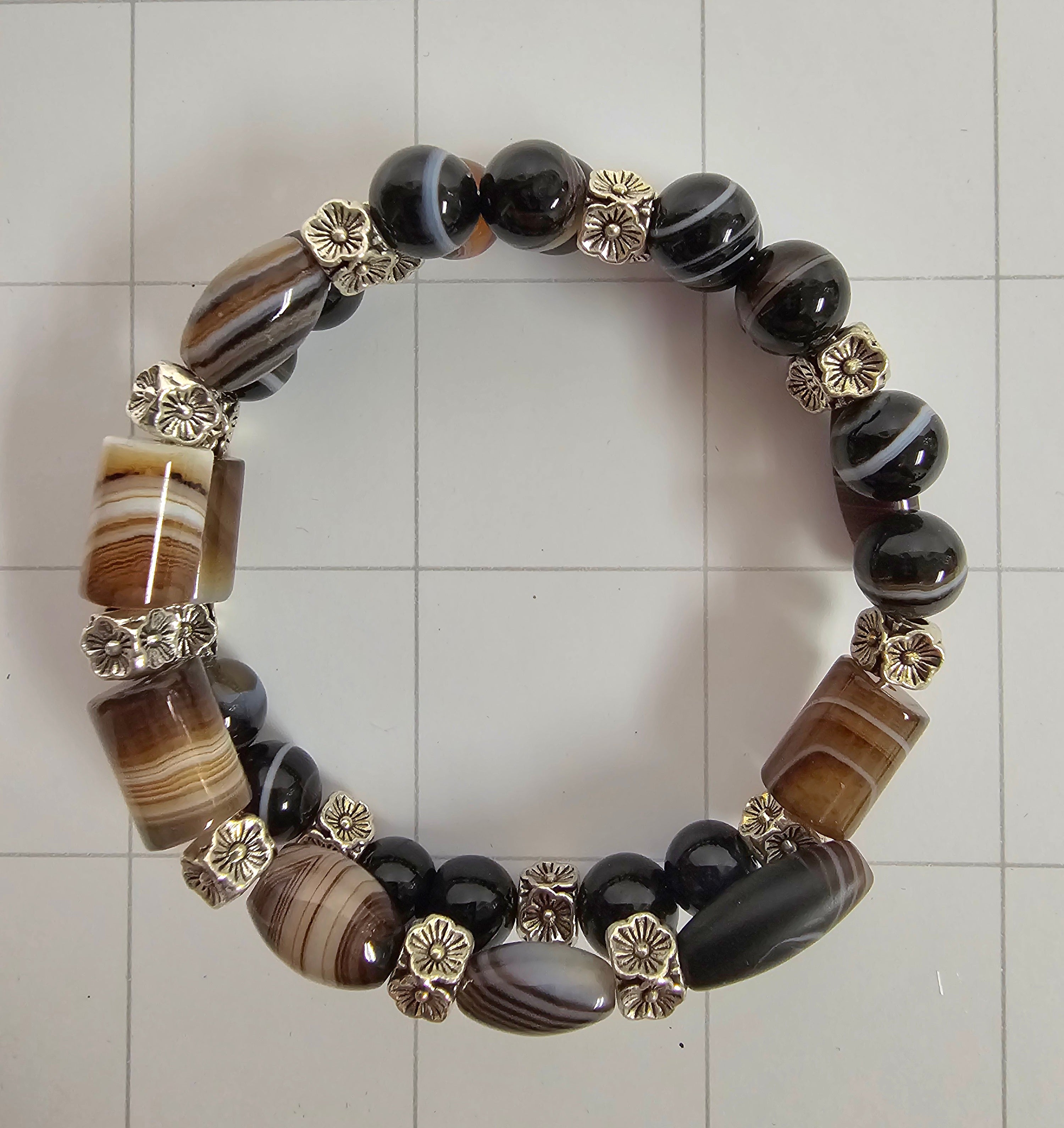 Blessing Bracelet -    Onyx Tuxedo Agate