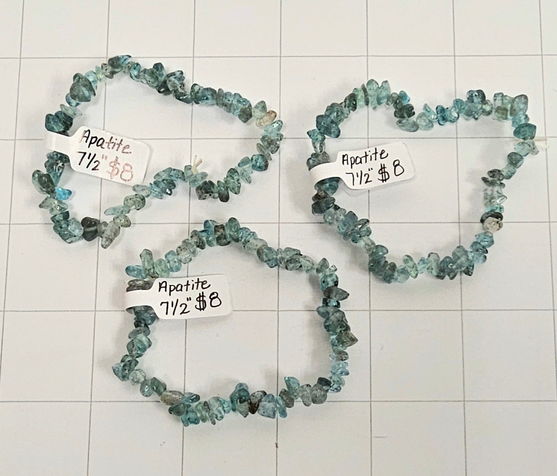 Apatite chip Bracelet