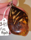 Fire Agate Pendant