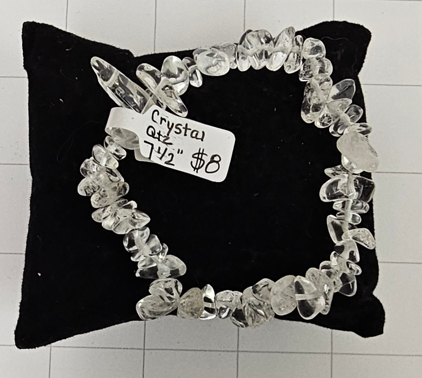 Crystal Quartz chip Bracelet