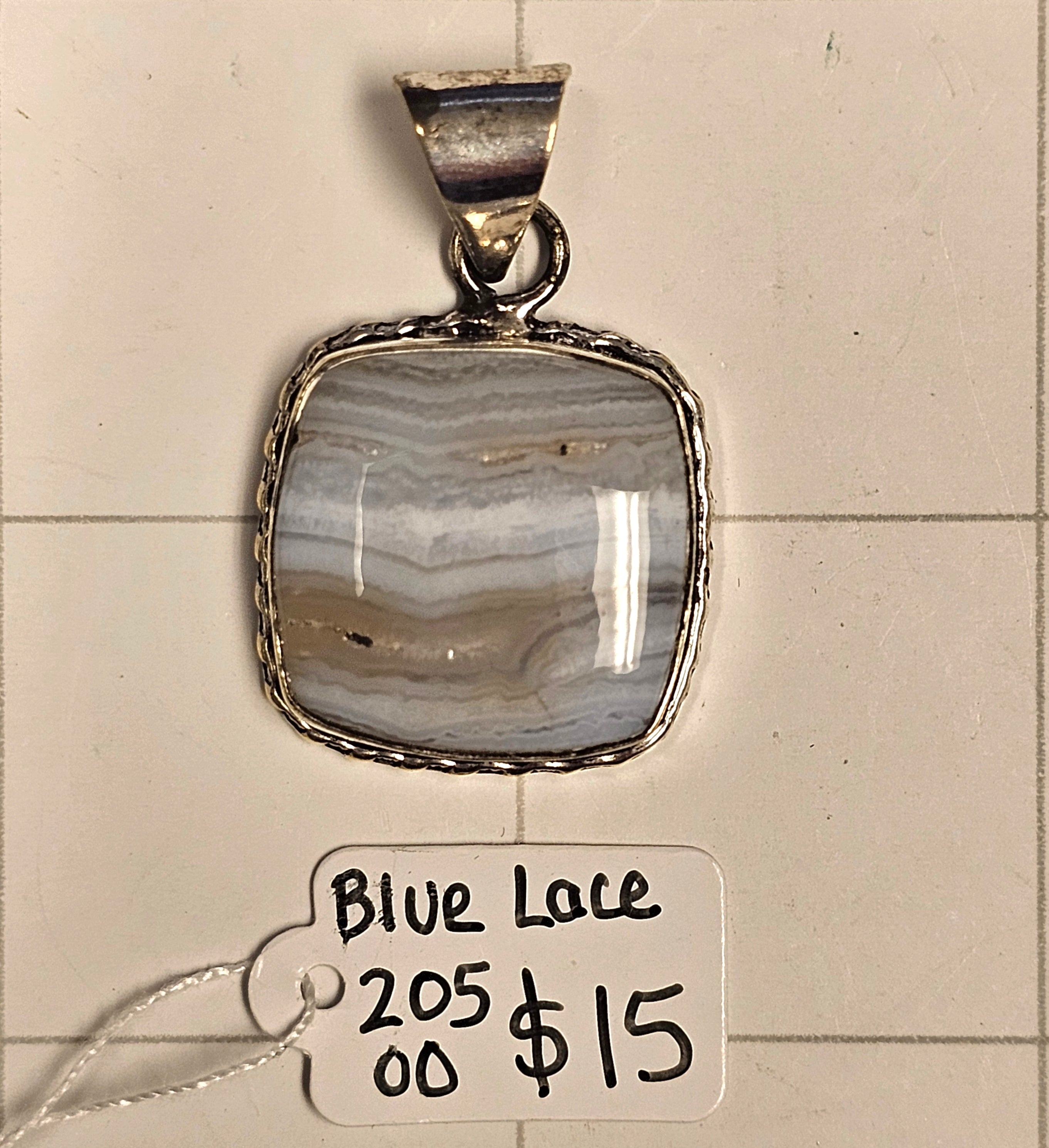 Blue Lace Agate Necklace