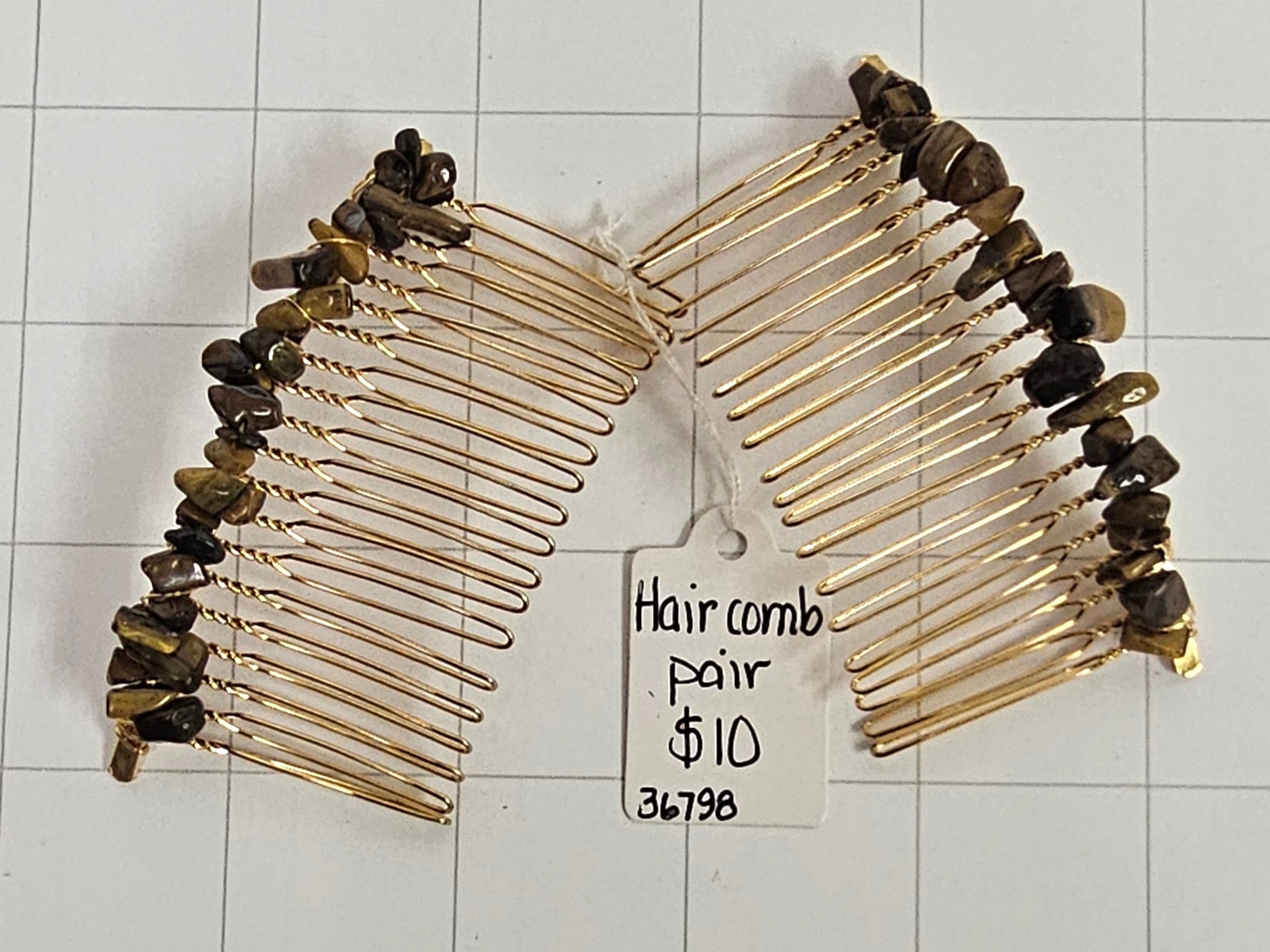 Tiger's Eye Haircomb