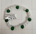 Emerald & Selenite Bracelet