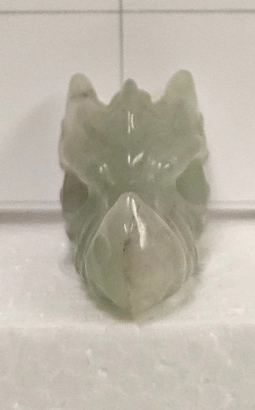 Aventurine Dragon Skull
